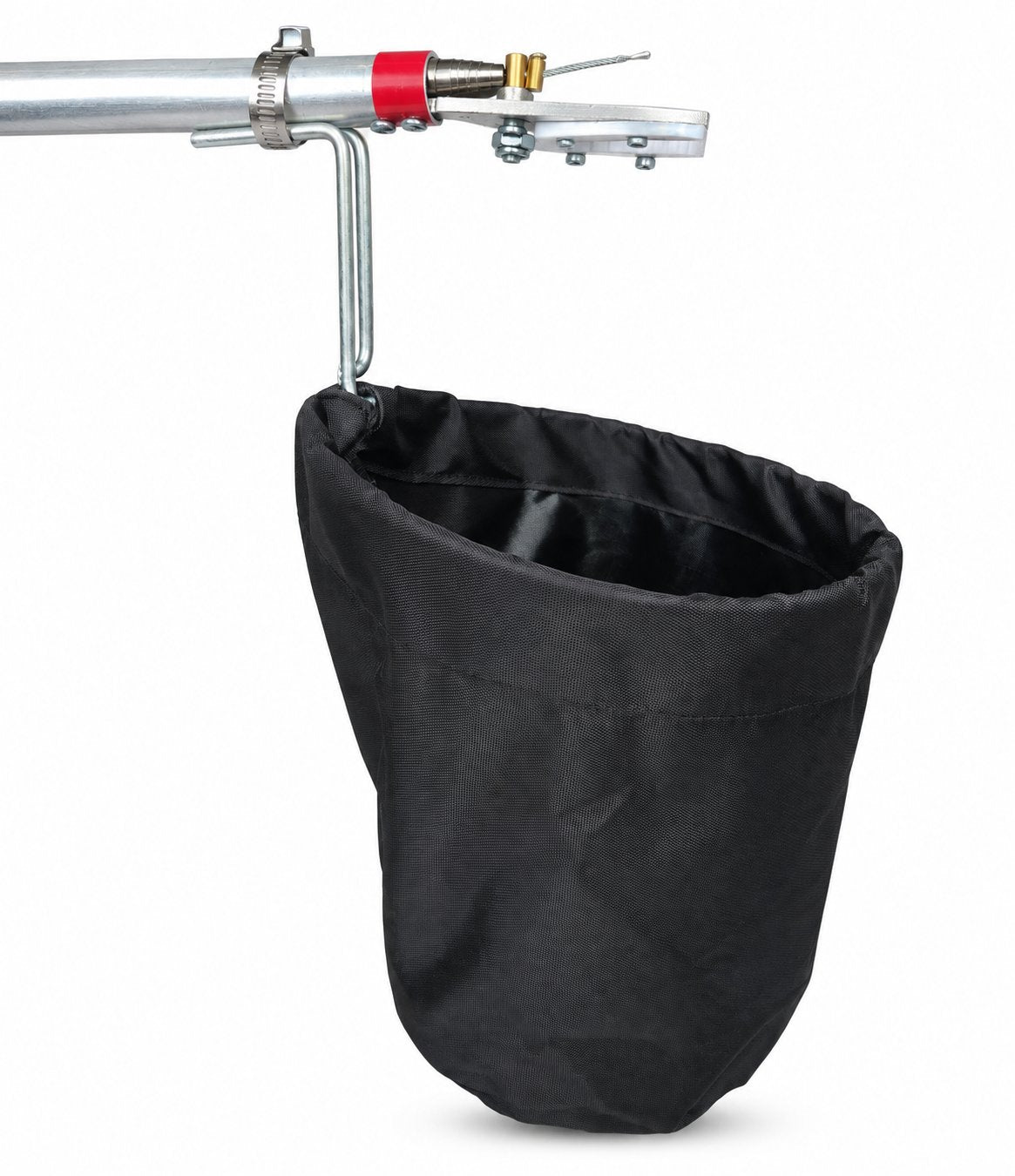 Bolsa recolectora de la Tijera Cosechadora montada en el tubo.